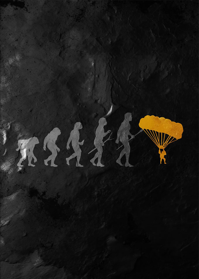 Evolution of Human Parachuting