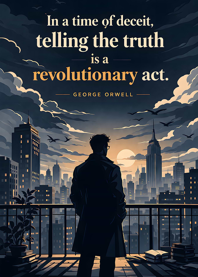 George Orwell quote about truth