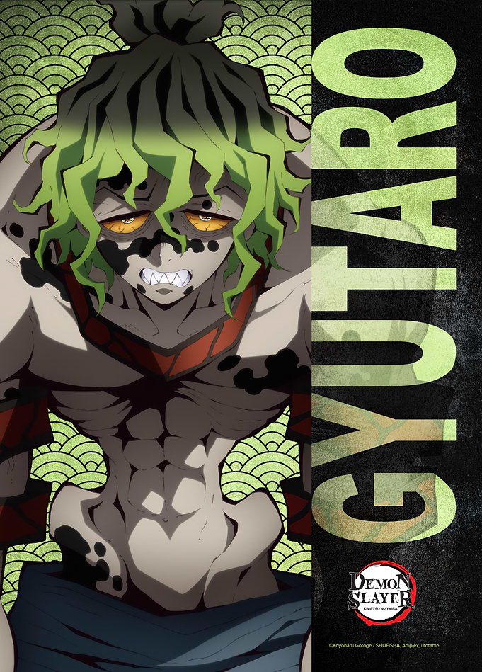 Demon Slayer: Gyutaro - Premium Metal Poster