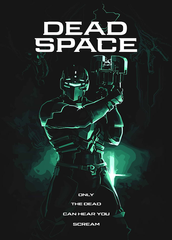 Dead Space Pixel Art Poster