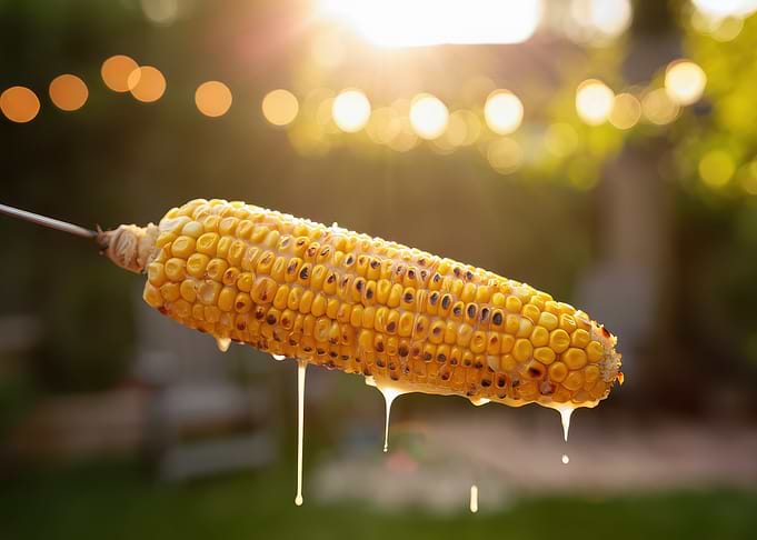 Grilled Corn on the Cob with Dripping Butter