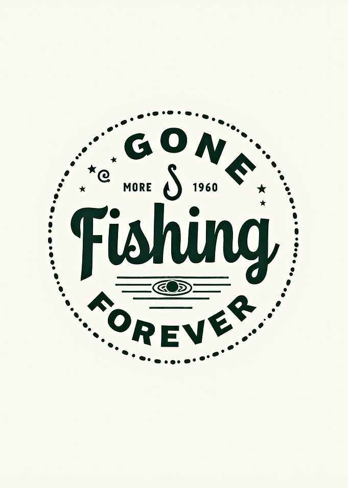Gone Fishing Forever Emblem