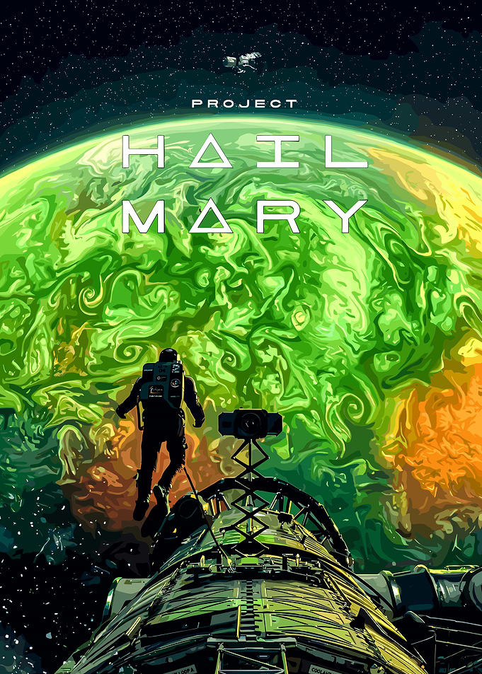 Project Hail Mary Astronaut and Planet