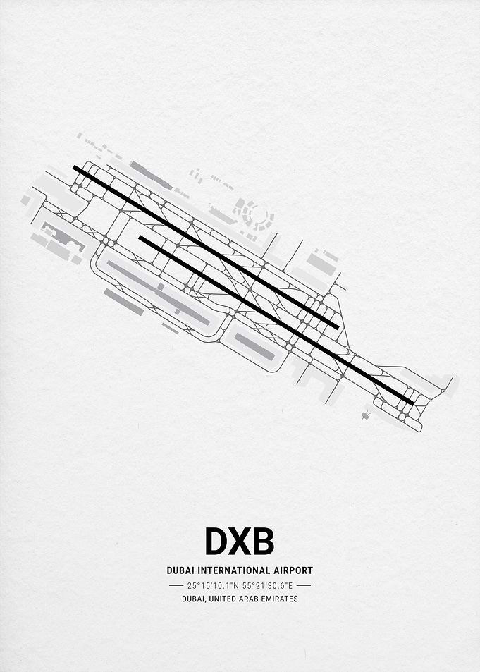 Dubai International Airport Map