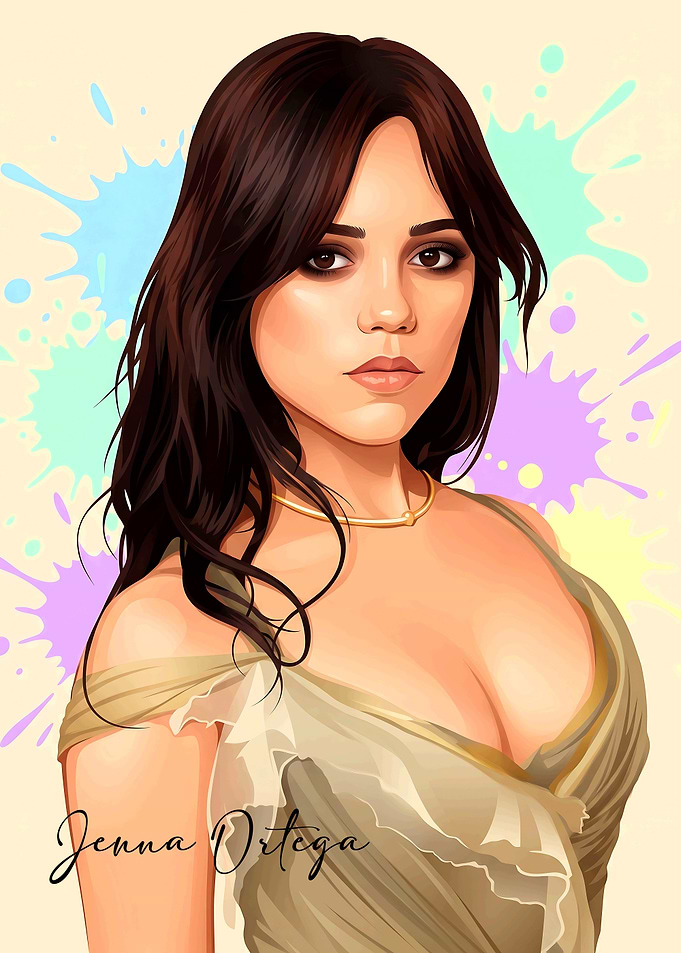 Jenna Ortega Digital Portrait