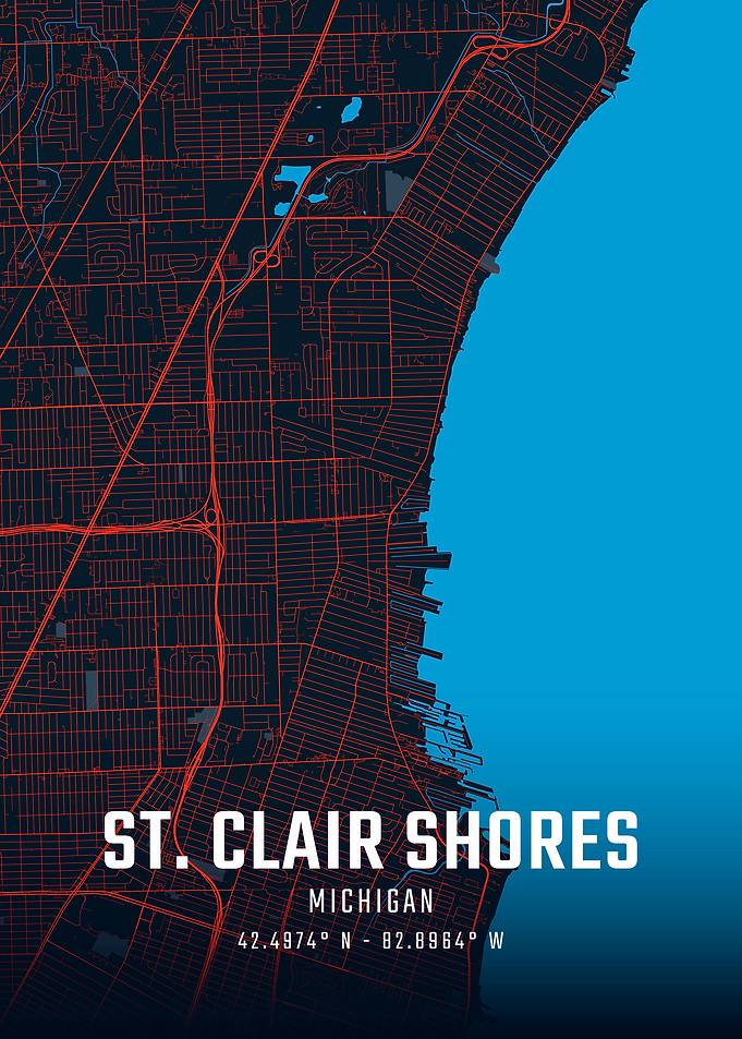 St. Clair Shores City Map