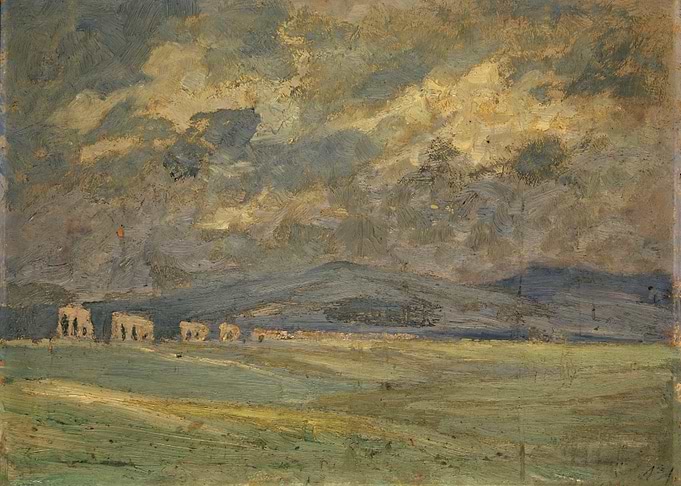 Stormy Sky Over Ancient Ruins