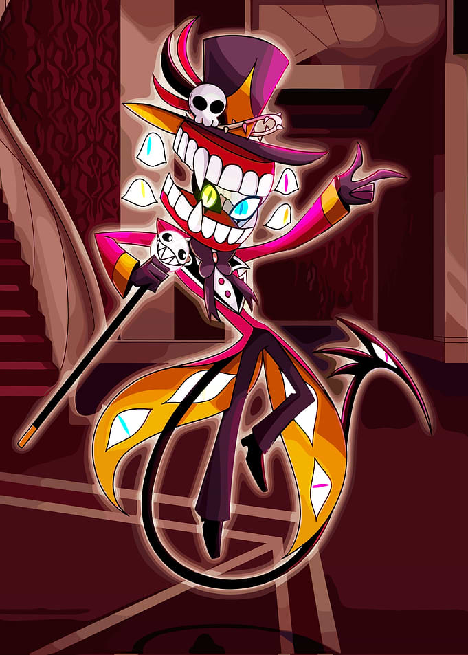 Demonic Character with Multiple Eyes