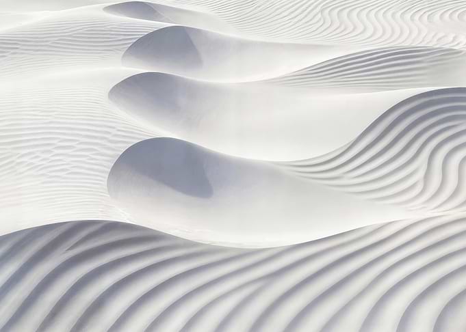 Abstract White Sand Dunes
