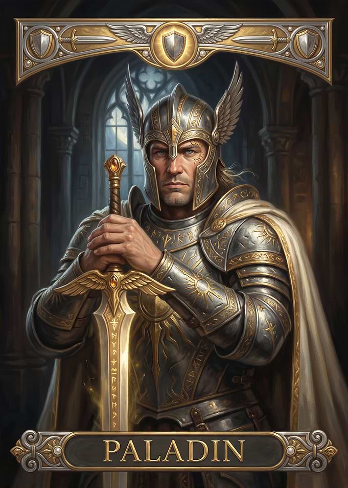 Paladin Knight with Sword