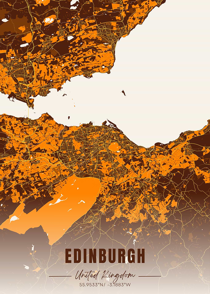 Edinburgh Map Art