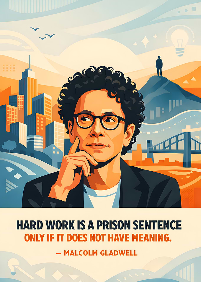 Malcolm Gladwell quote about hard work