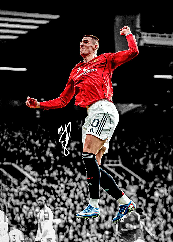 Benjamin Sesko Celebrating Goal
