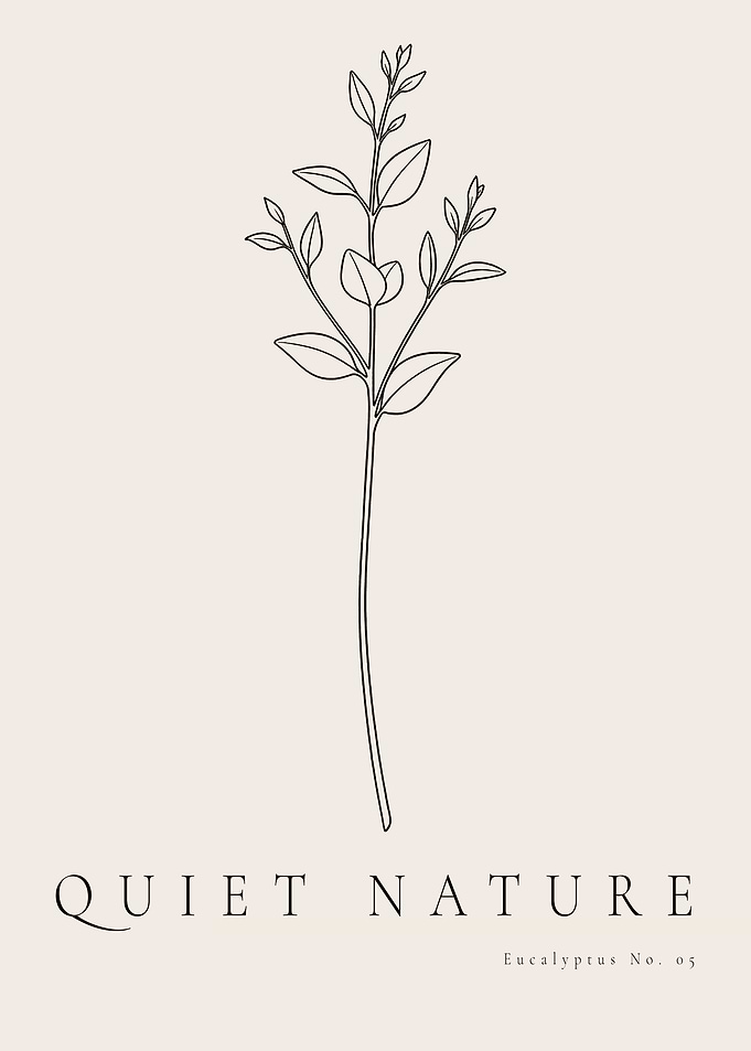 Wild Simplicity - Minimalist Eucalyptus Bud