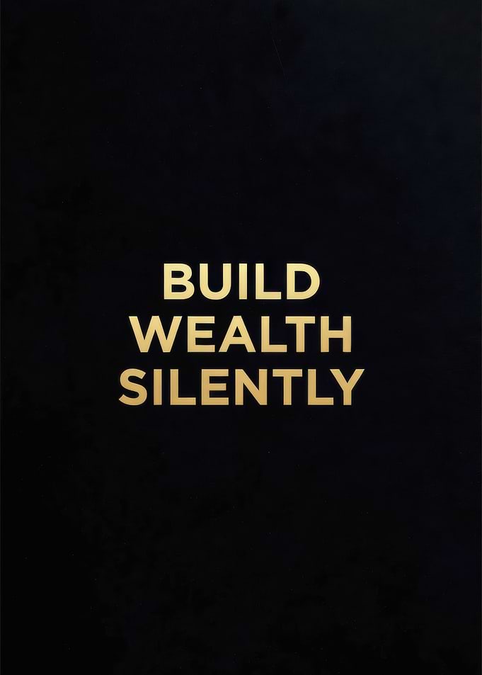 Build Wealth Silently Text Art