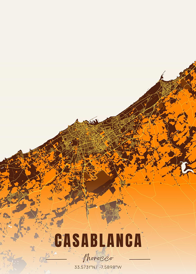 Casablanca City Map