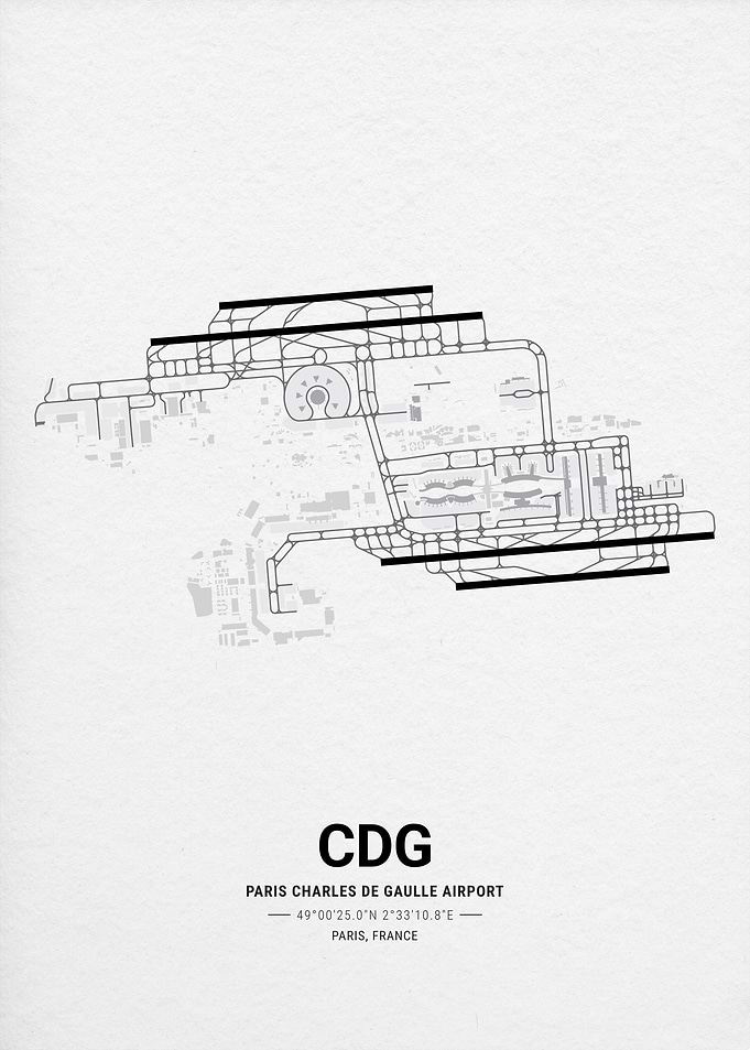 Paris Charles de Gaulle Airport Map