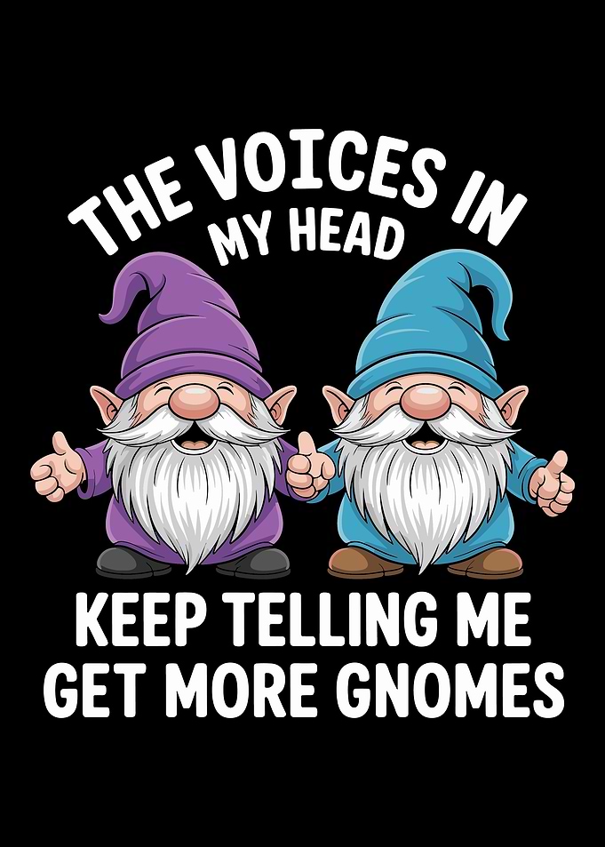 Funny The Voices In My Head Garden Gnomes