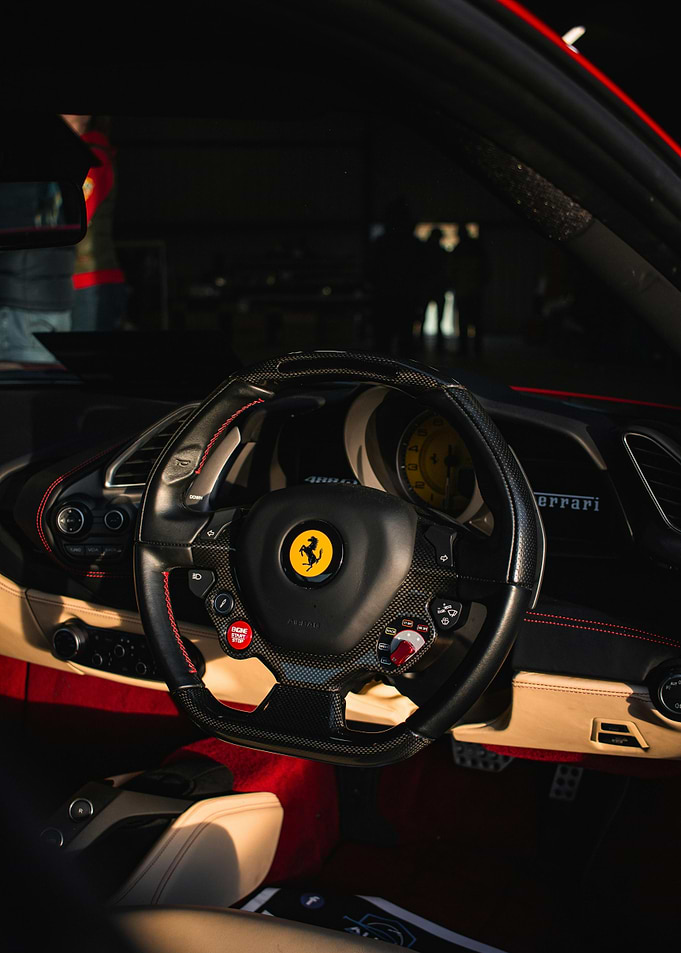 Ferrari Steering Wheel Interior