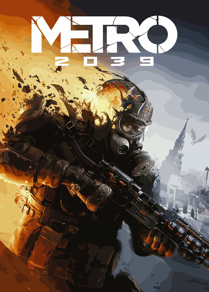 Metro 2039 Soldier with Gas Mask