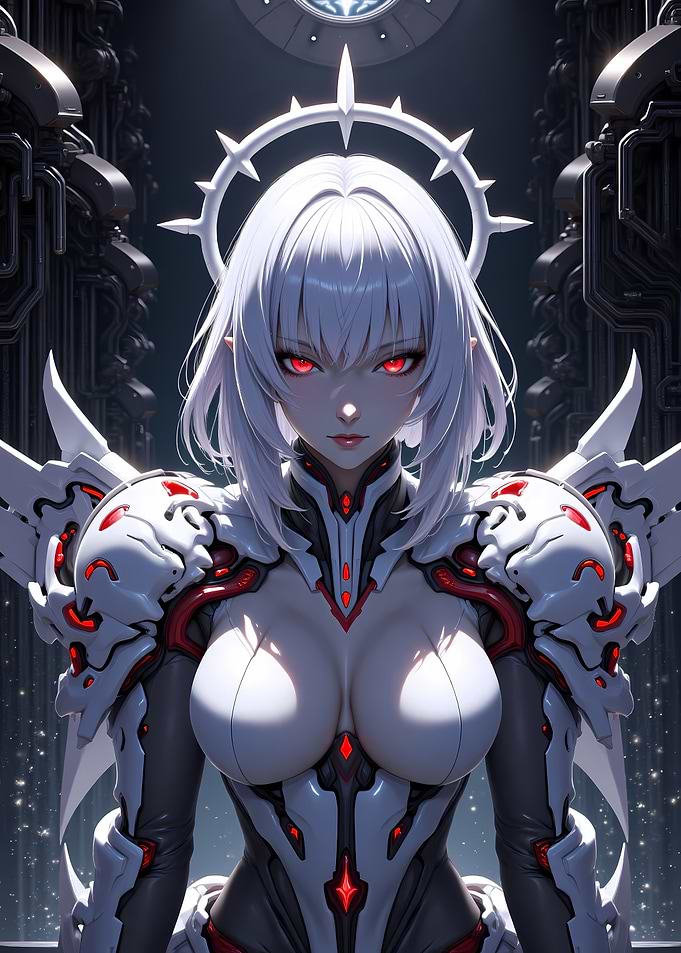Cyberpunk Angel Warrior