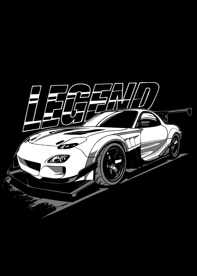 Legendary Sports Car Illustration