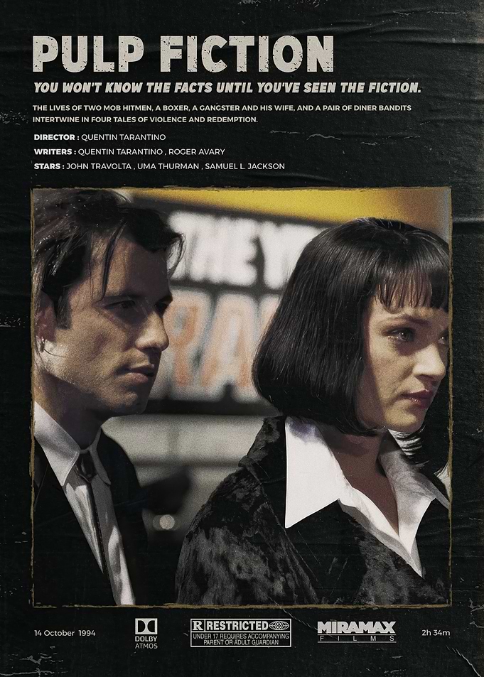 Pulp Fiction Movie Poster
