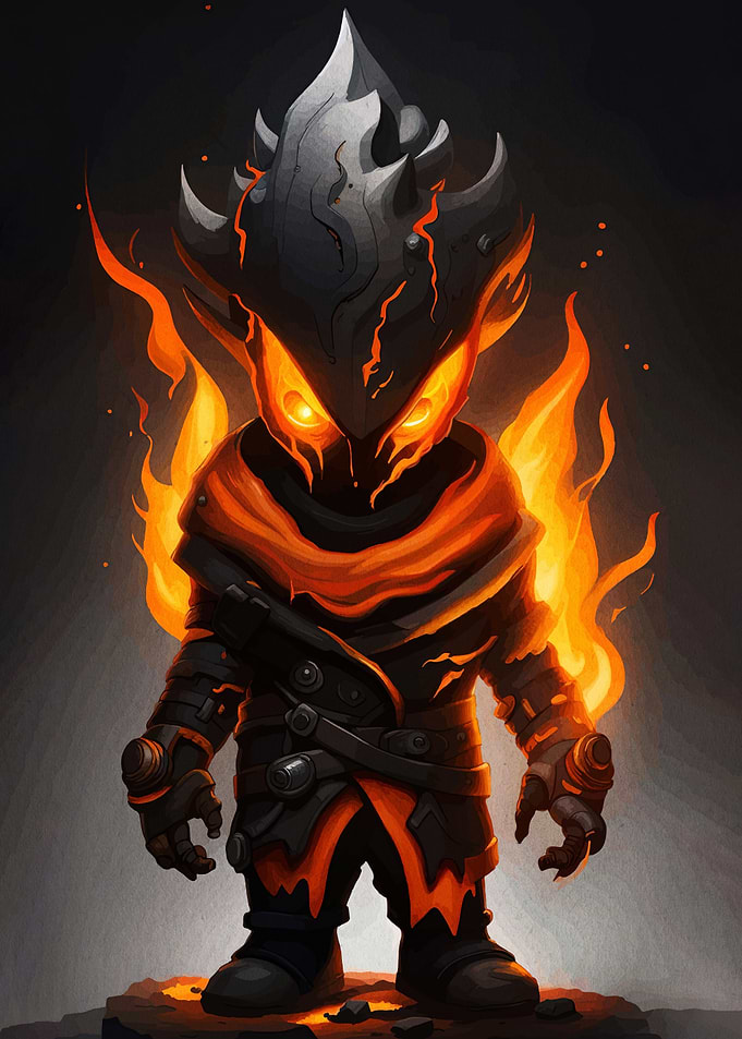 Fiery Demon Character