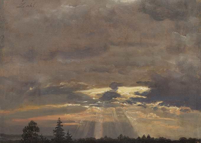 Dramatic Sunset Sky Over Landscape