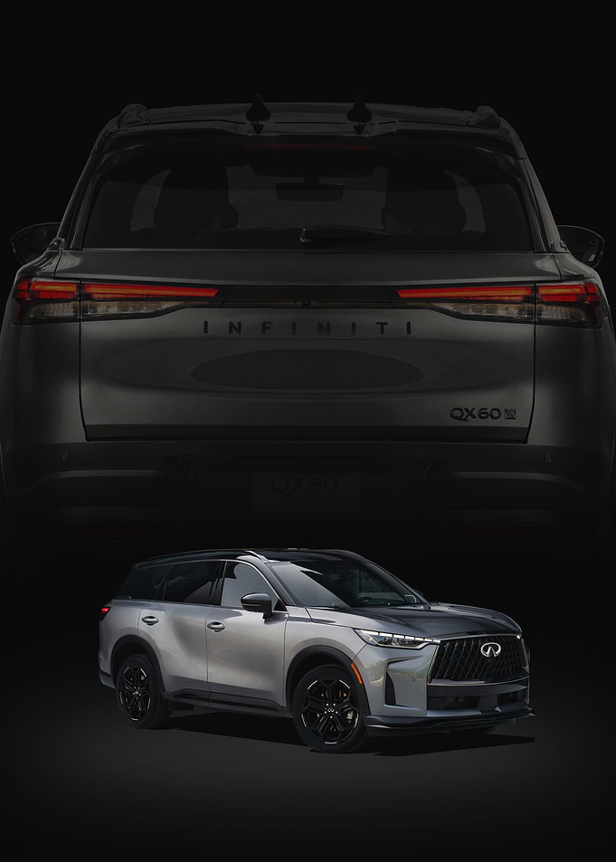 Silver Infiniti QX60 SUV