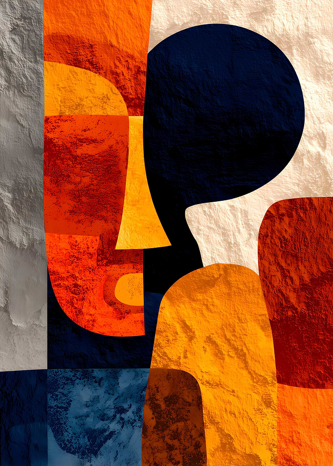 Abstract Cubist Faces