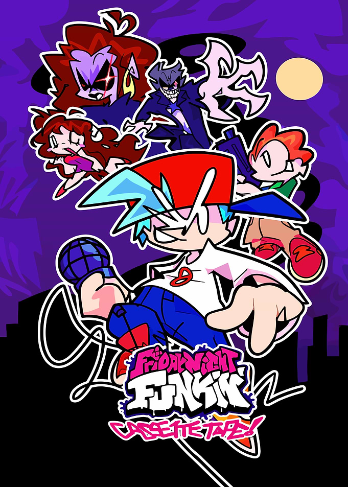 Friday Night Funkin' Cassette Tapes Poster