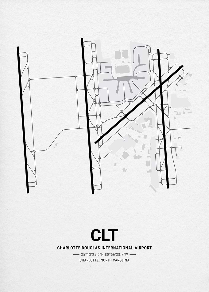 Charlotte Douglas International Airport Map