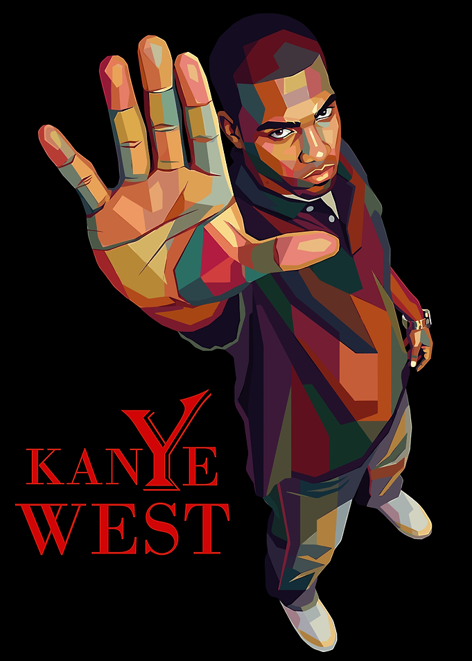 Kanye West Pop Art Portrait