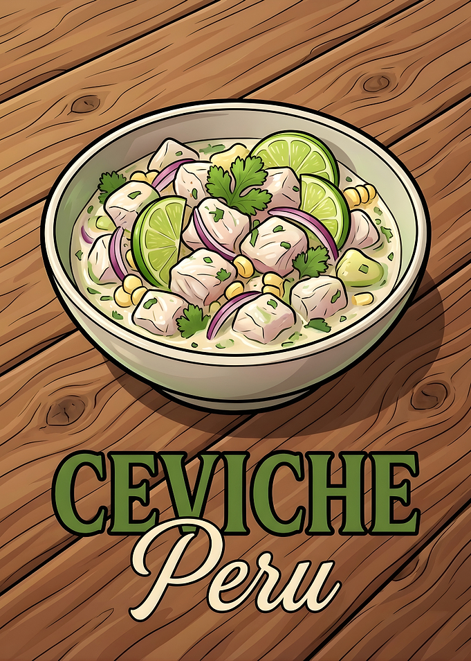 Peruvian Ceviche in a Bowl
