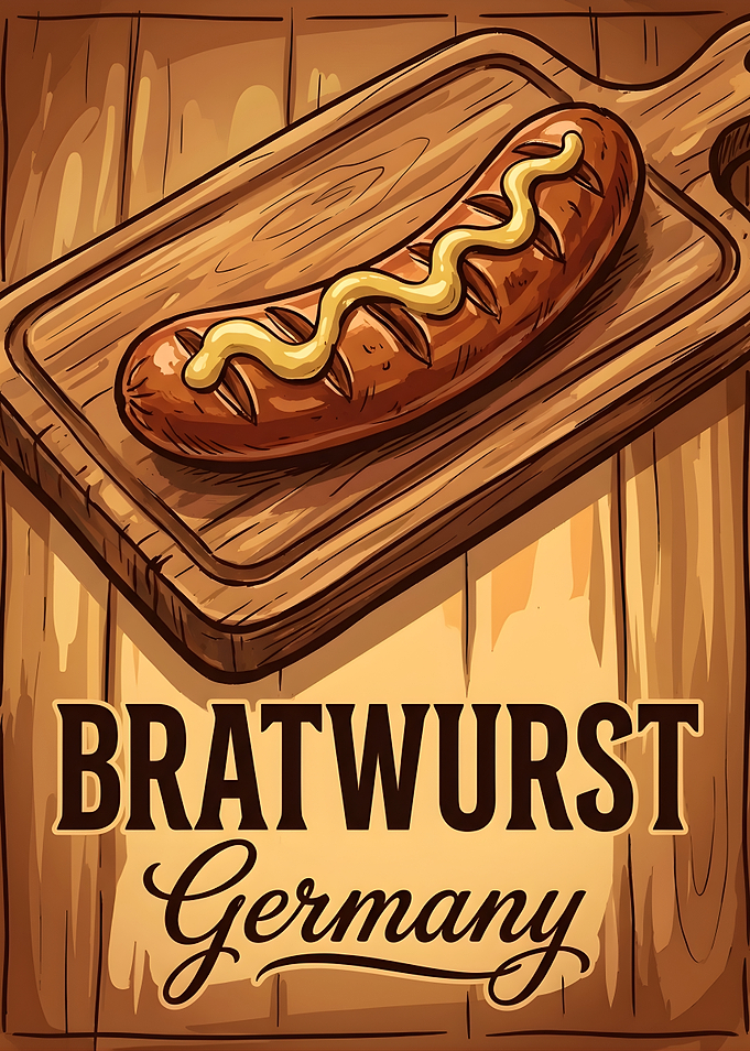 Bratwurst Germany Poster