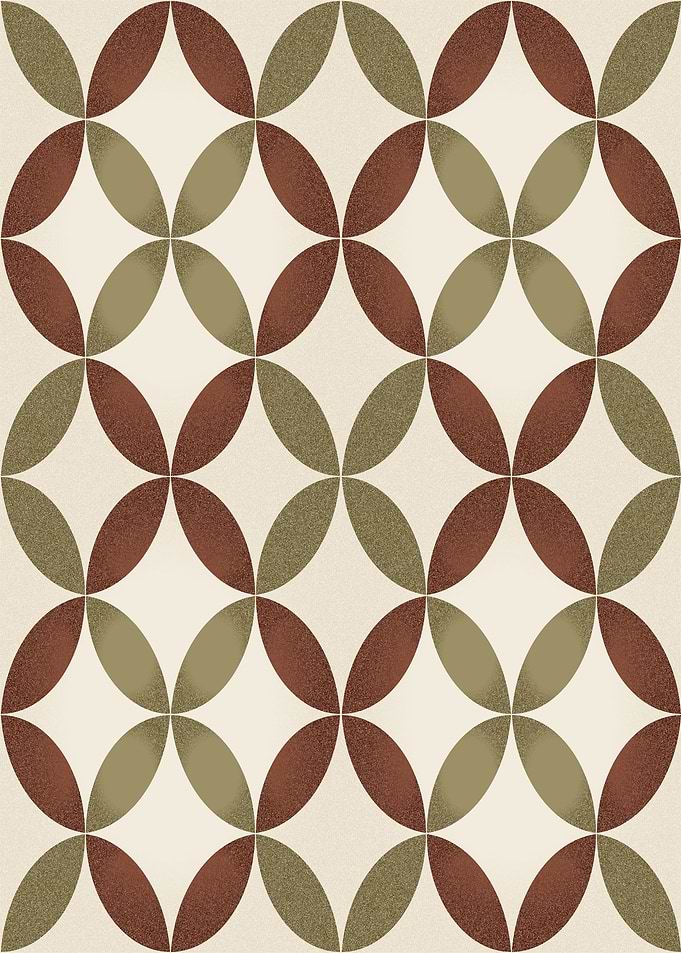 Geometric Pattern with Interlocking Circles