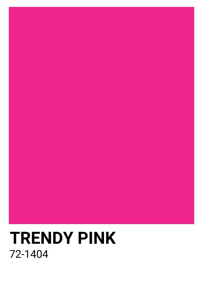 Trendy Pink Color Swatch