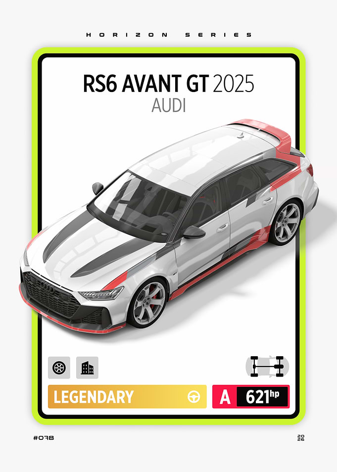 Audi RS6 Avant GT 2025 Card