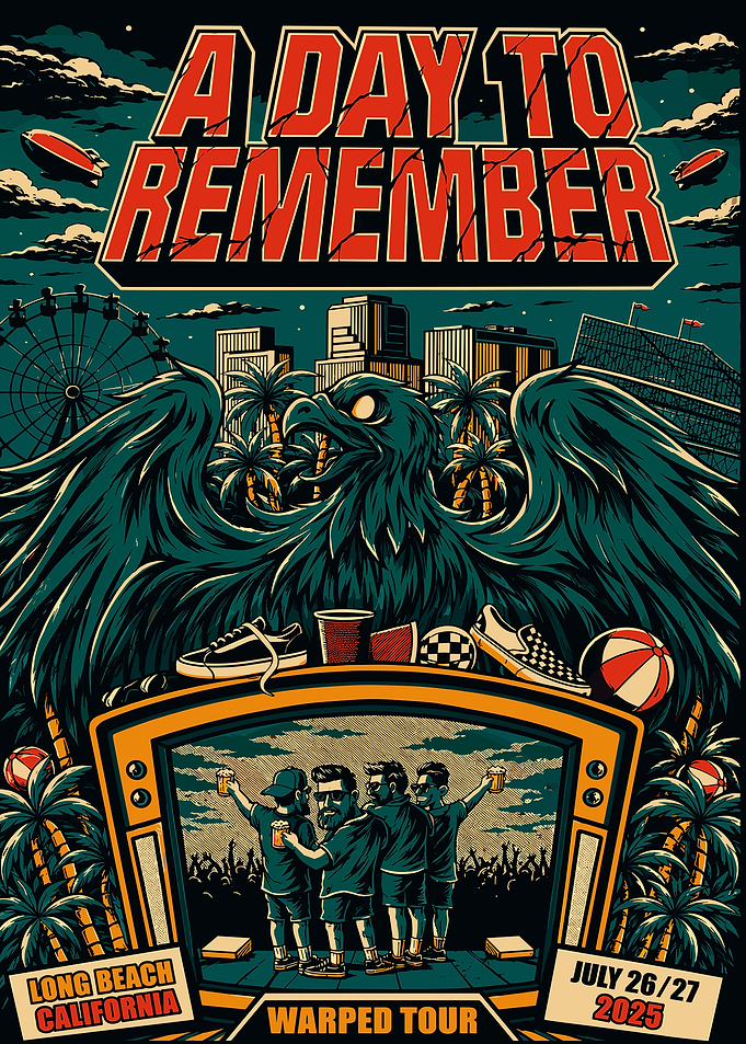 A Day To Remember Warped Tour Poster