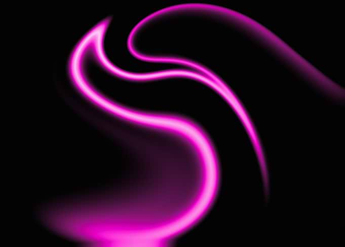 Abstract Pink Swirls on Black