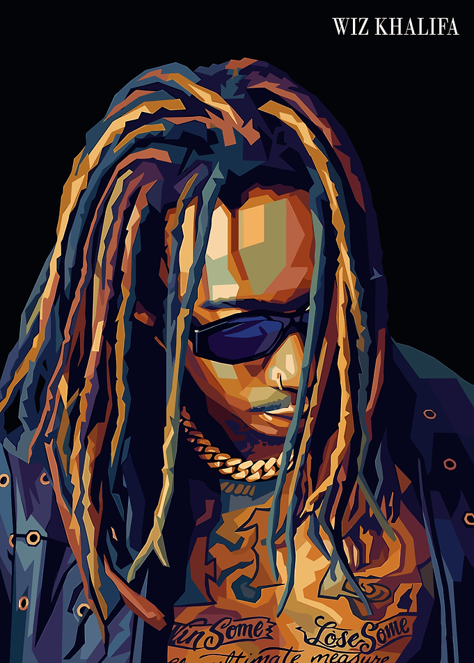 Wiz Khalifa Pop Art Portrait