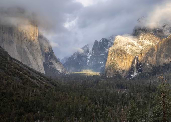 Yosemite Valley in Winter Light