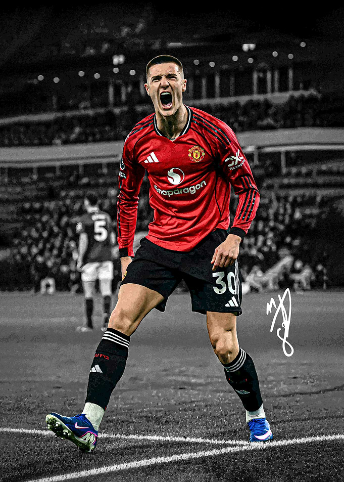 Benjamin Sesko Celebrating