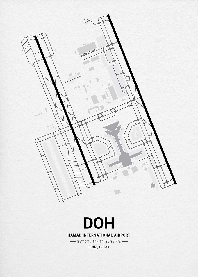 Hamad International Airport Map