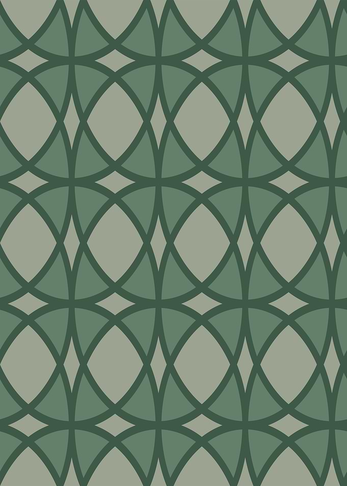 Geometric Pattern with Intersecting Arcs
