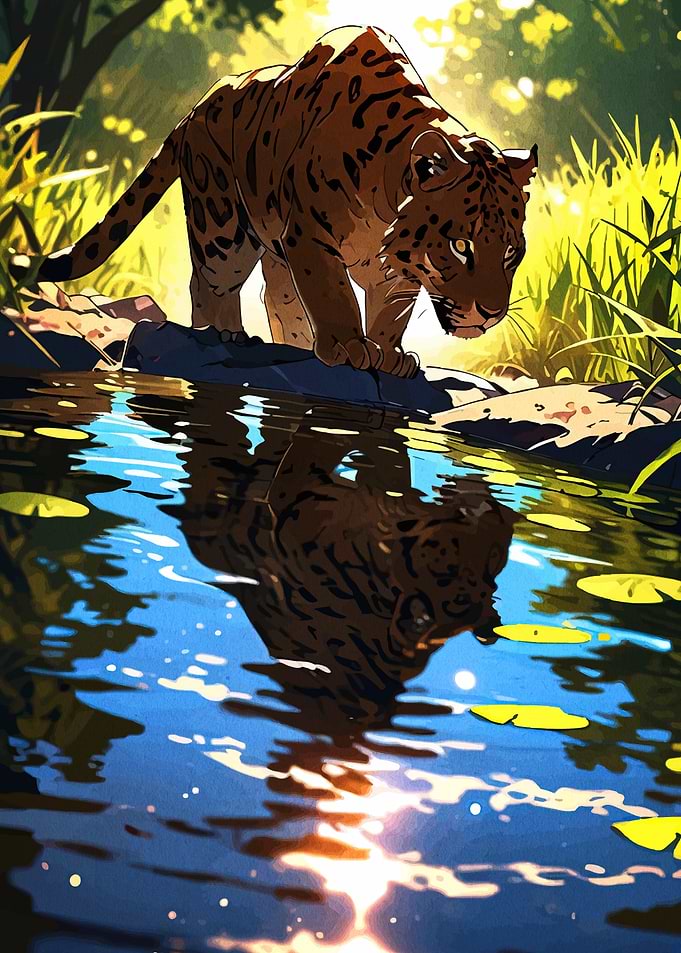 Jaguar by the Water