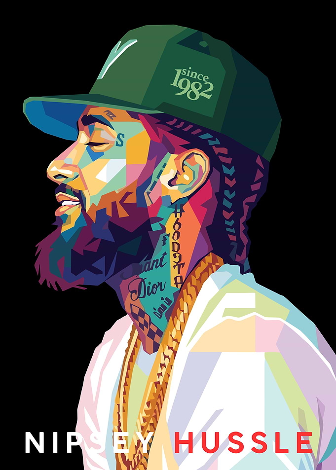 Nipsey Hussle Pop Art Portrait