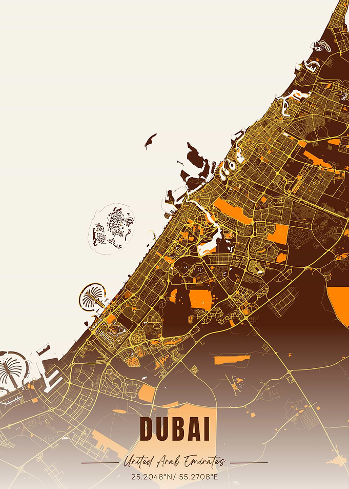 Dubai City Map