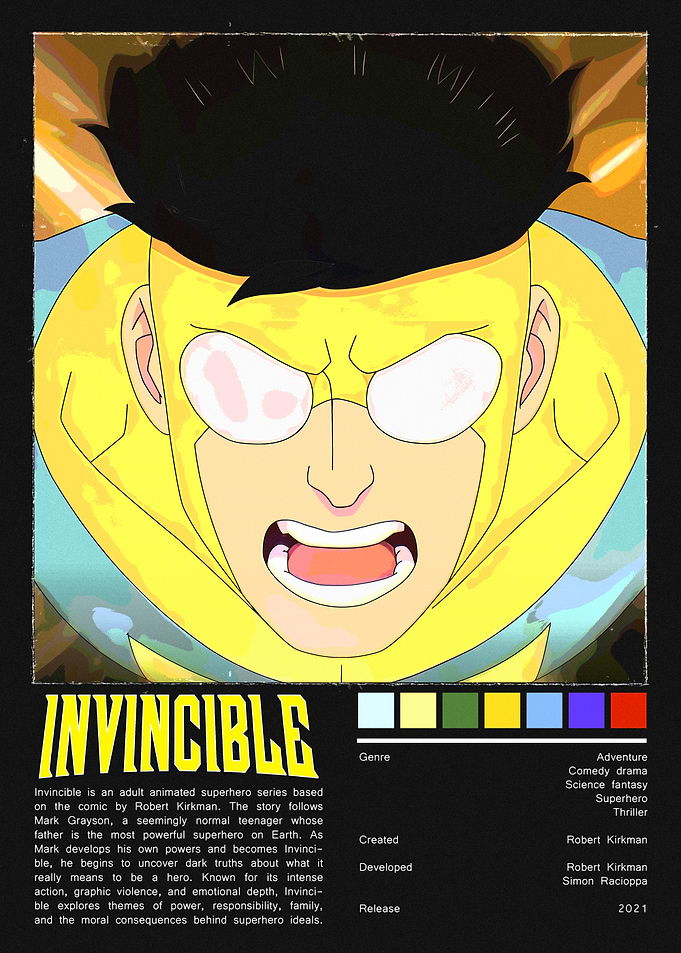 Invincible Superhero Poster